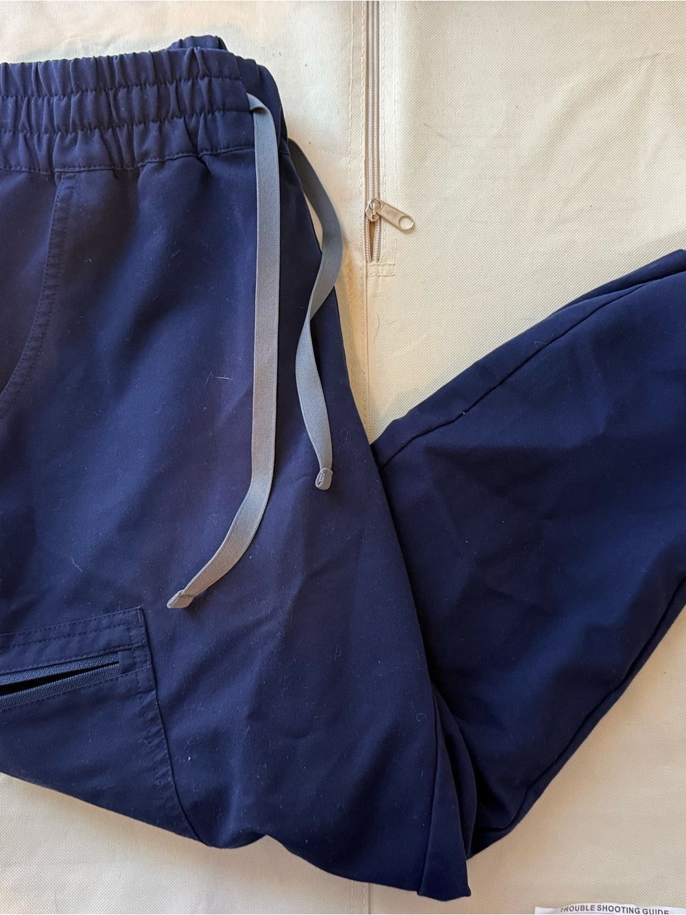 Figs Uman high waisted scrub pants - navy